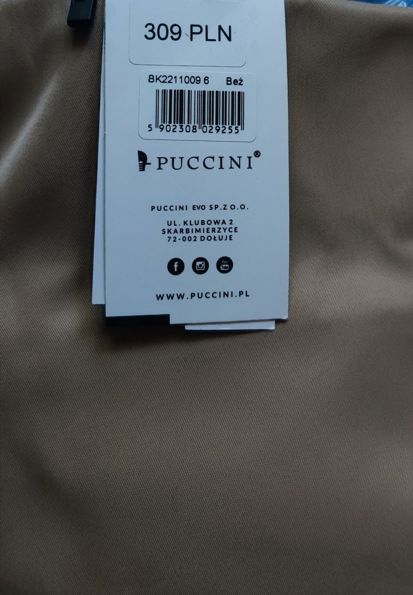 Torebka Puccini shopperka beż