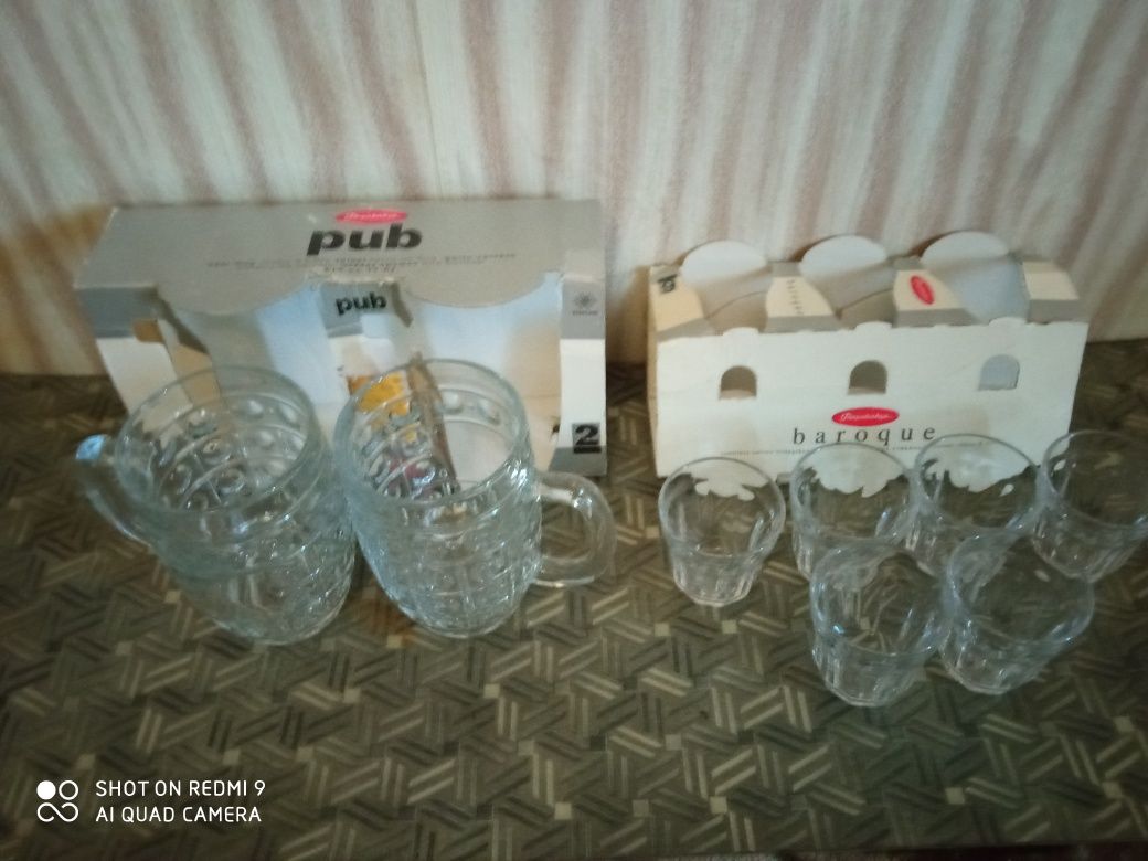 Бокалы,рюмки б/у