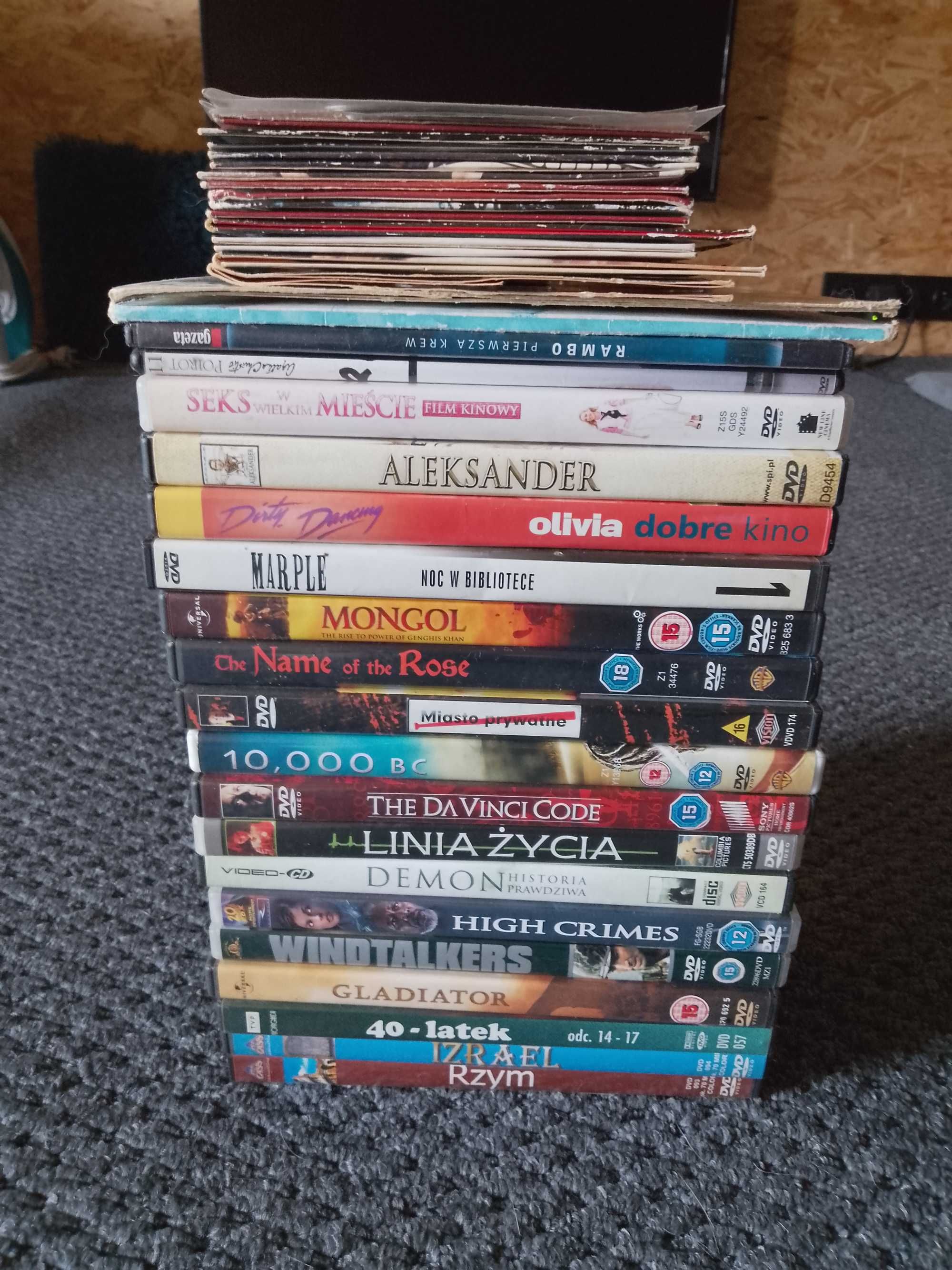 Filmy dvd vcd, zestaw, różne, zbieranina 39 sztuk