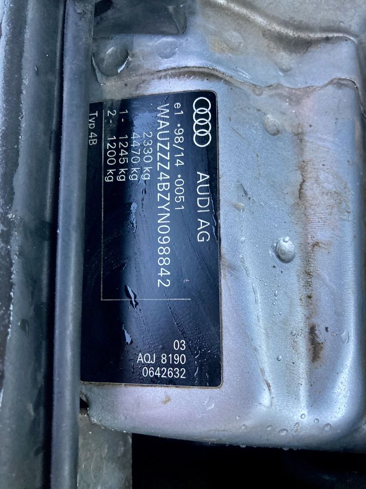 Audi s6 c5 4.2 LPG manual z vin