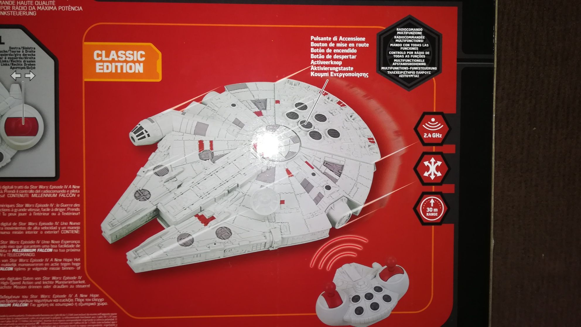 NOVO na Caixa - Millennium Falcon (StarWars) 25 Cm R/C