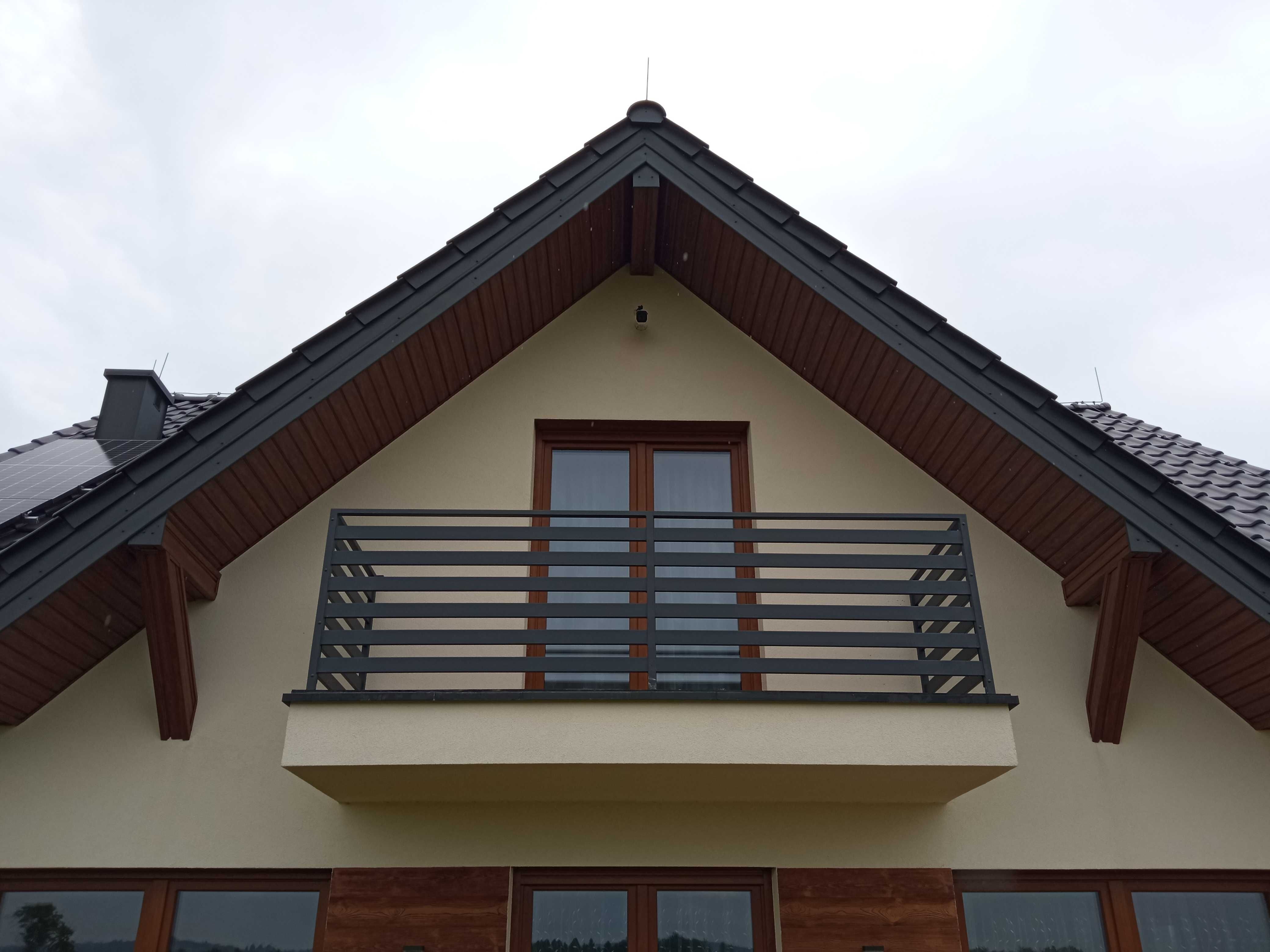 Balustrady balkonowe, schodowe, francuskie ze stali, nierdzewne