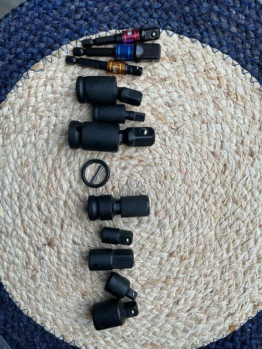 Набор ударних адаптерів перехідників 13предм нові міцні 1/4 3/8 1/2