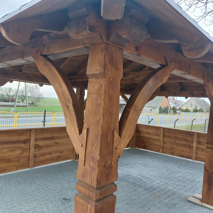 Altana ogrodowa ekskluzywna, góralska, nowoczesna.