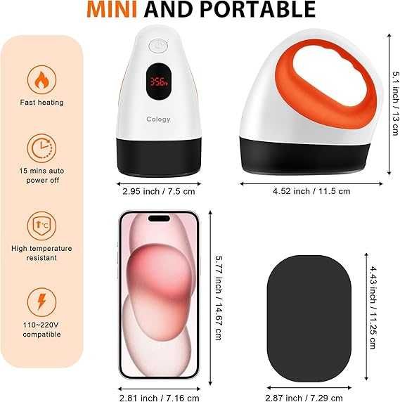 Mini prasa termiczna żelazko CALOGY 150W 3 poziomy temperatury