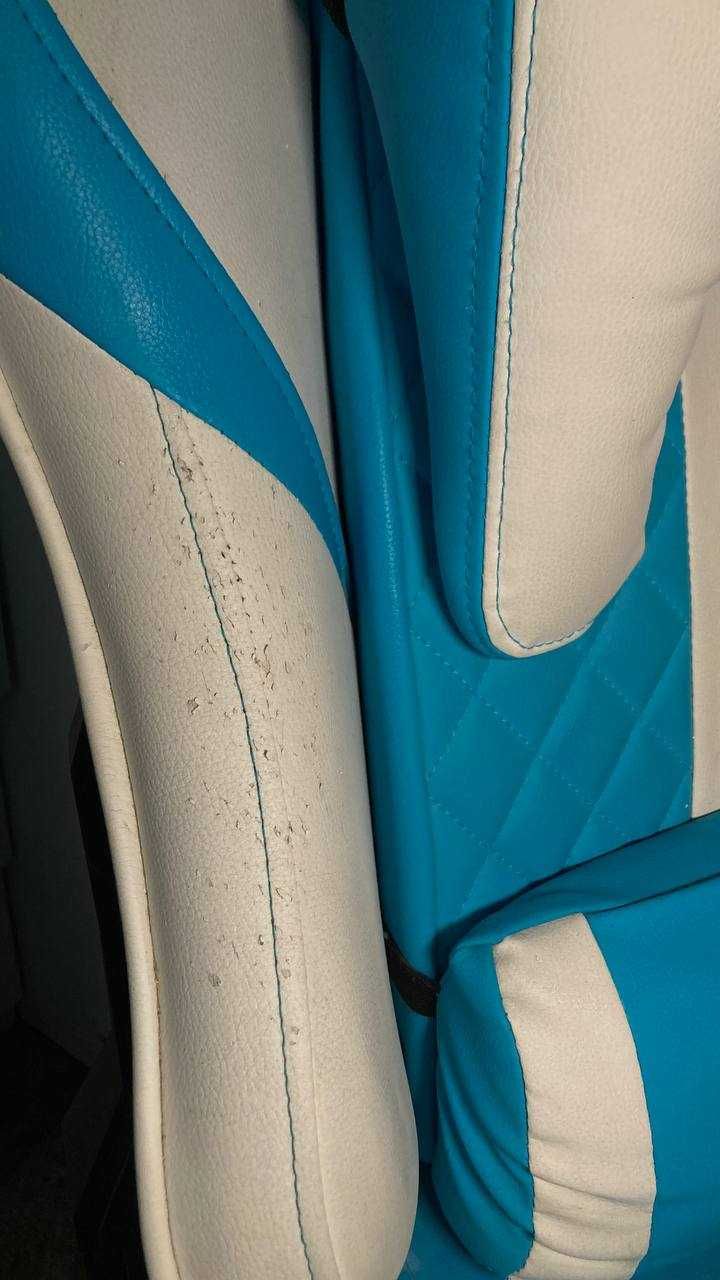 Геймерское кресло ExtremeRace light blue/white