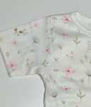 LE BEBE body krótki rękaw KWIATKI  rozmiar 104 cm