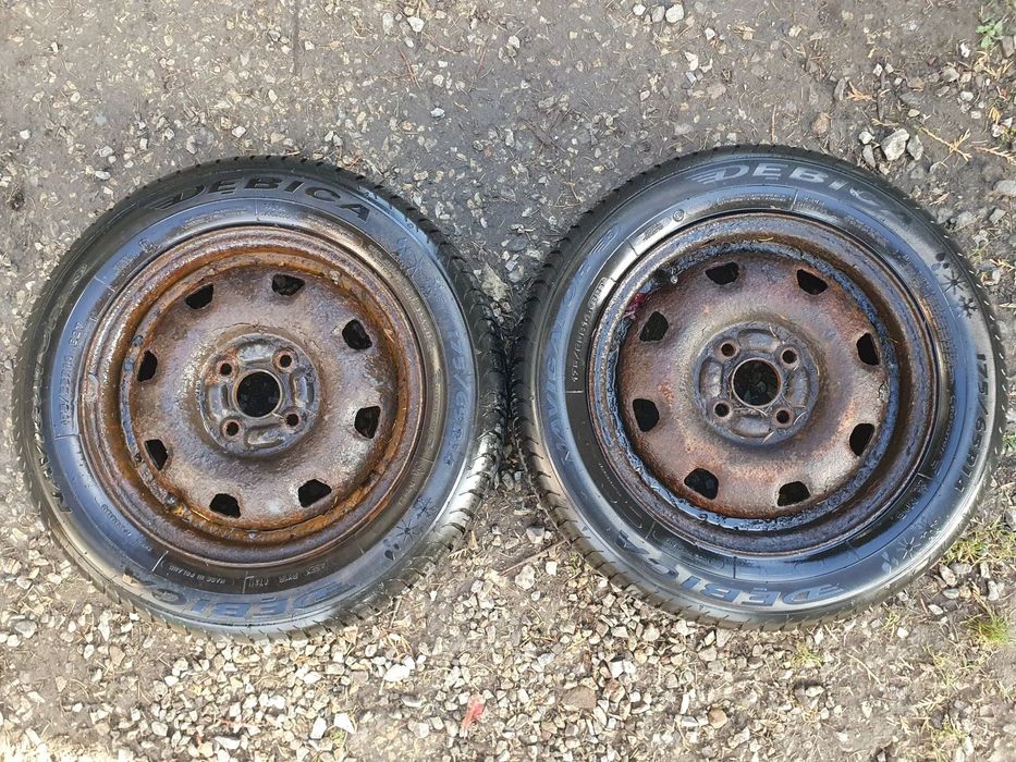 KOŁO 14 4X100 FELGA STALOWA OPONA CAŁOSEZONOWA CAŁOROCZNA DĘBICA NAVIGATOR 3 175/65/R14 JAK NOWA 7MM 2021R POSIADAM 2SZT