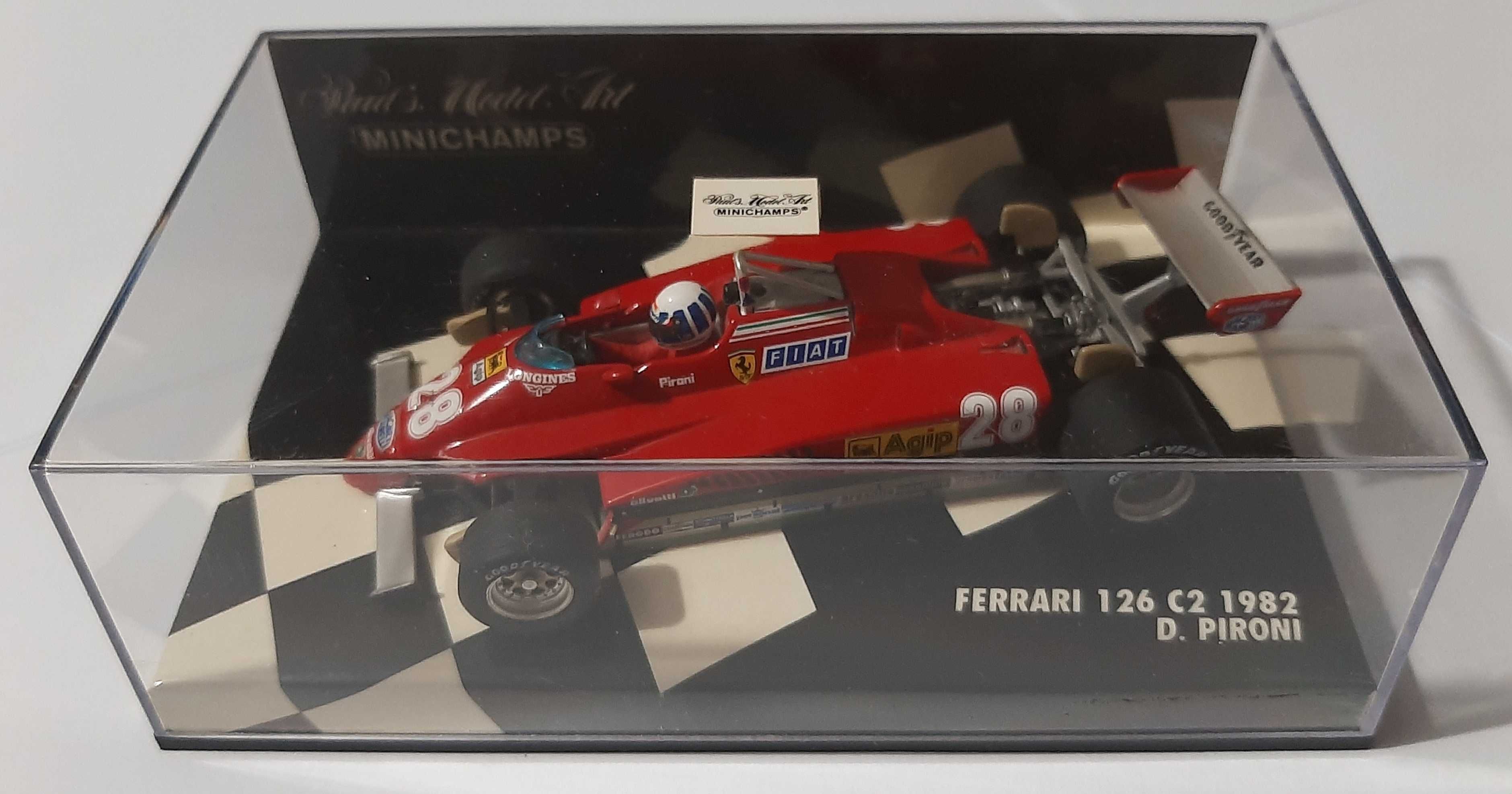 Didier Pironi F1 Ferrari 126 C2 1982 Minichamps 1:43