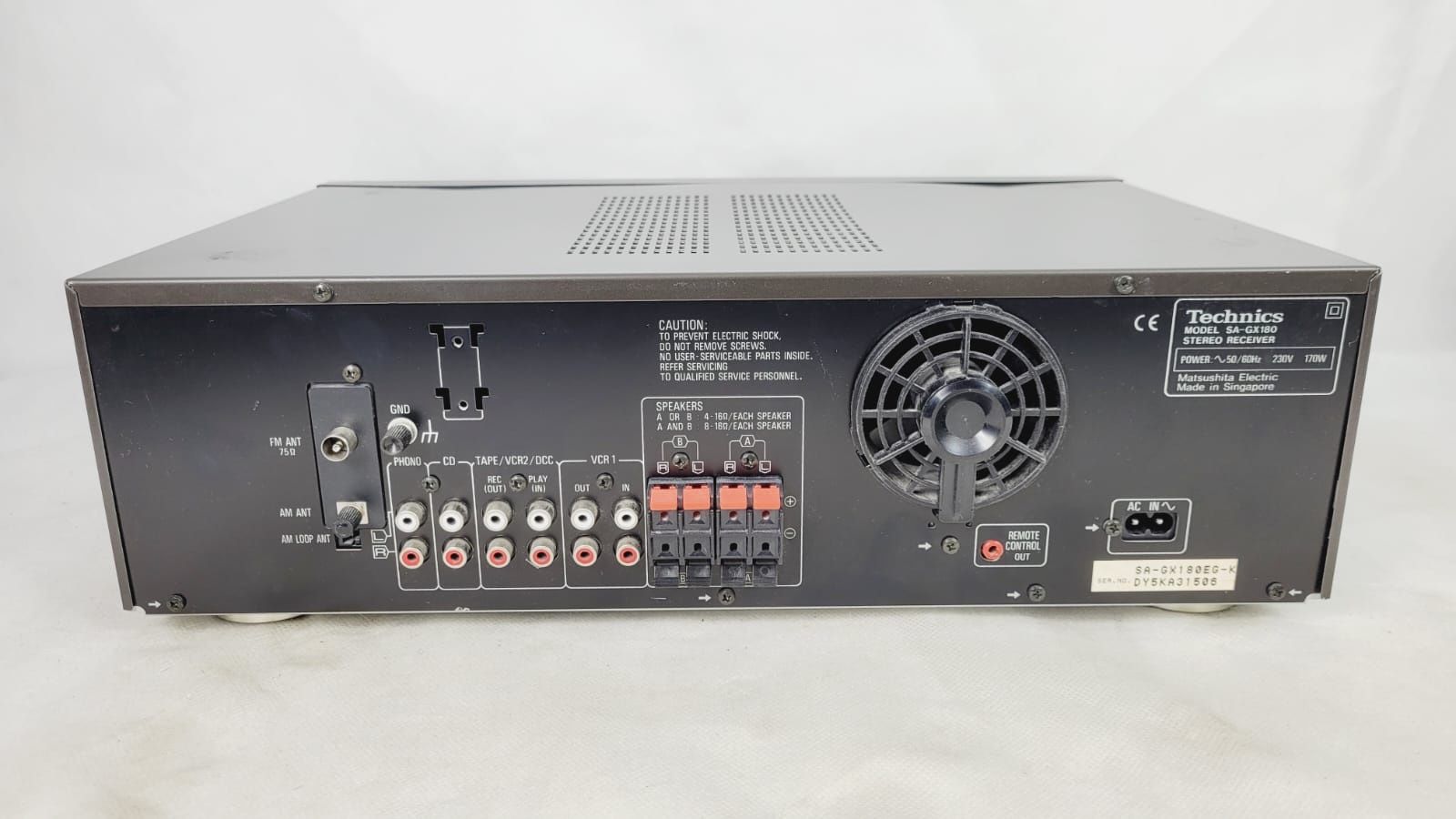 Technics SA GX 180 Wzmacniacz stereo Amplituner Prosty solidny 2x65W 4