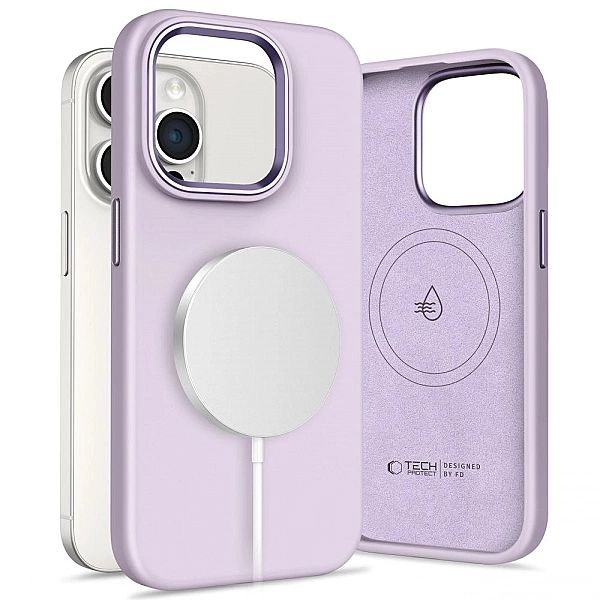 Tech-Protect Silicone Pure Magsafe Iphone 15 Pro Mauve