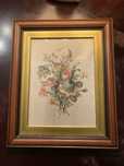 Quadro com Flores em tecido