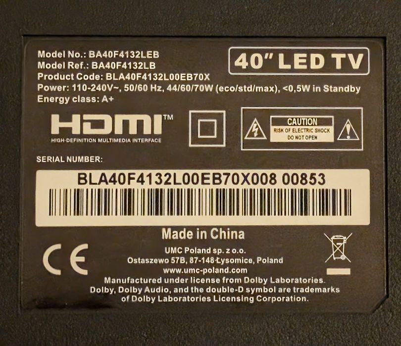 Telewizor LED Blaupunkt 40