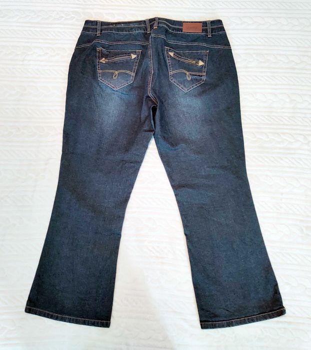 SHEEGO piękne spodnie damskie  Jeans BIG SIZE PLUS duży rozmiar ok 5XL