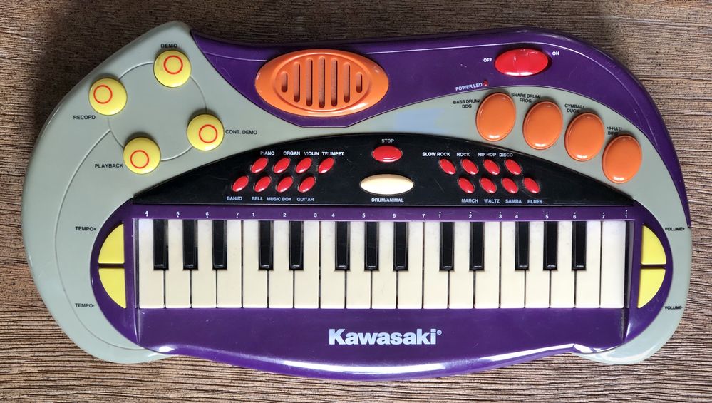 Mini organy dla dzieci KAWASAKI 2002 organki DSI Toys oficjalne piano