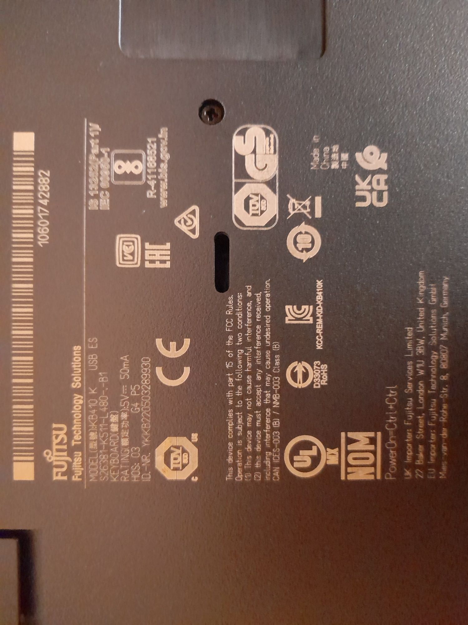 Teclado Fujitsu novo