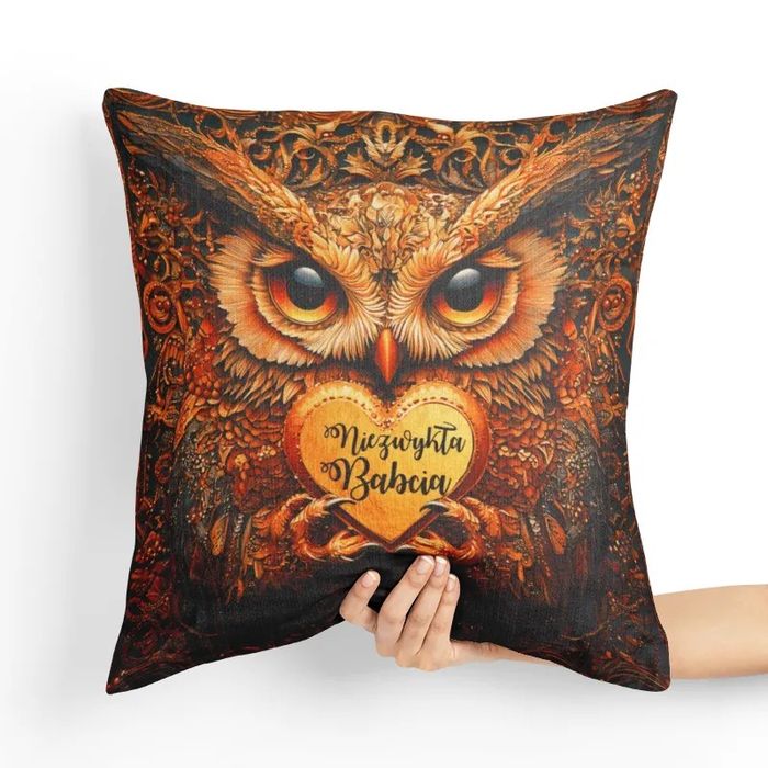 Poduszka dla Babci - Sowa Niezwykła Babcia