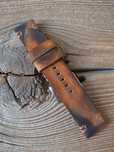 Pasek do zegarka 22 mm ręcznie robiony skóra naturalna handmade