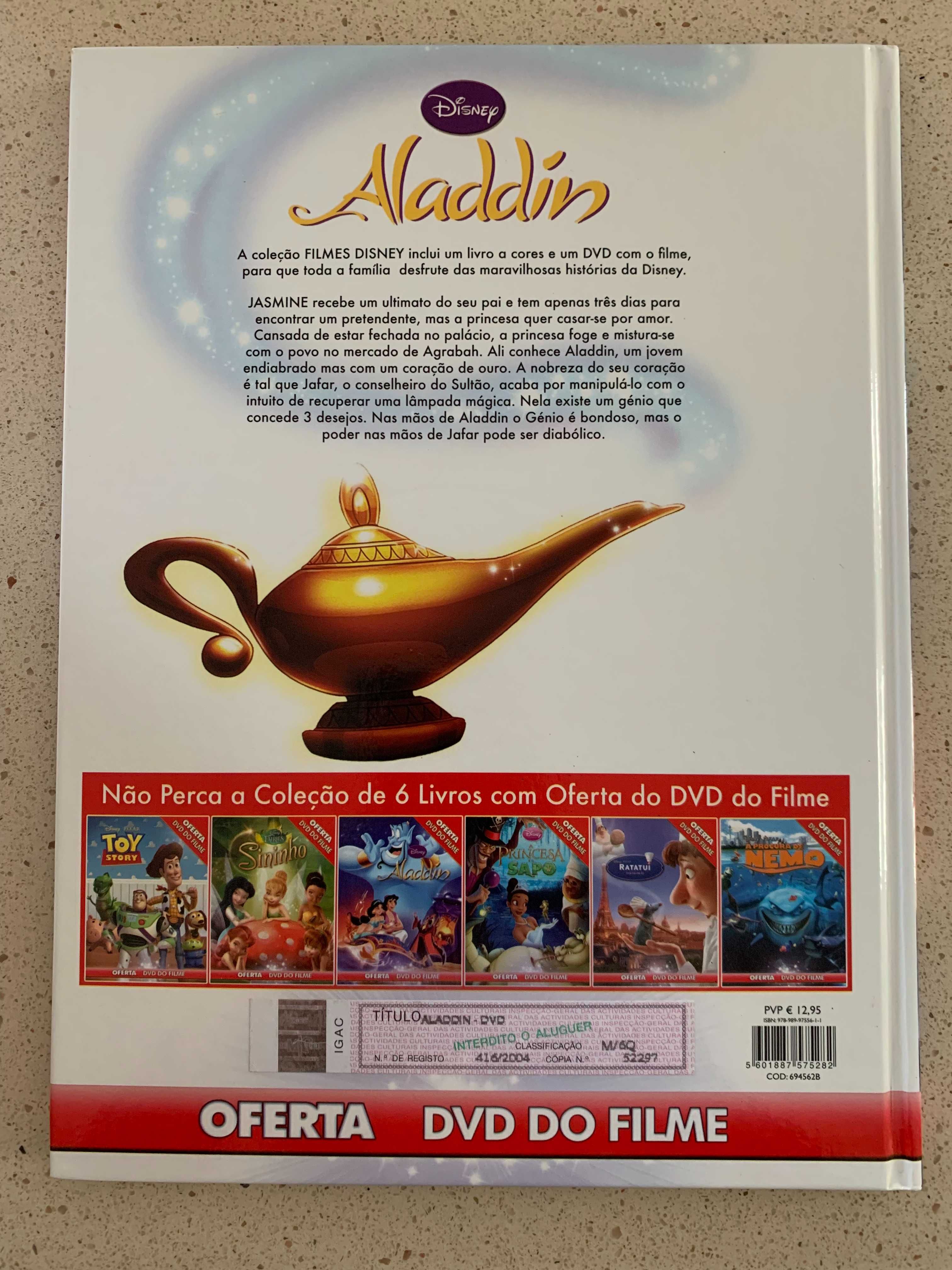 Livro "Aladdin" da Disney - Edição Especial (Livro + DVD)