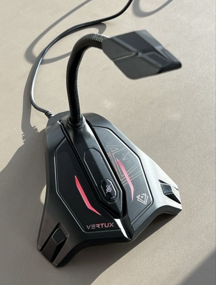 Мікрофон Vertux Streamer-2 LED, USB Black (streamer-2.black)