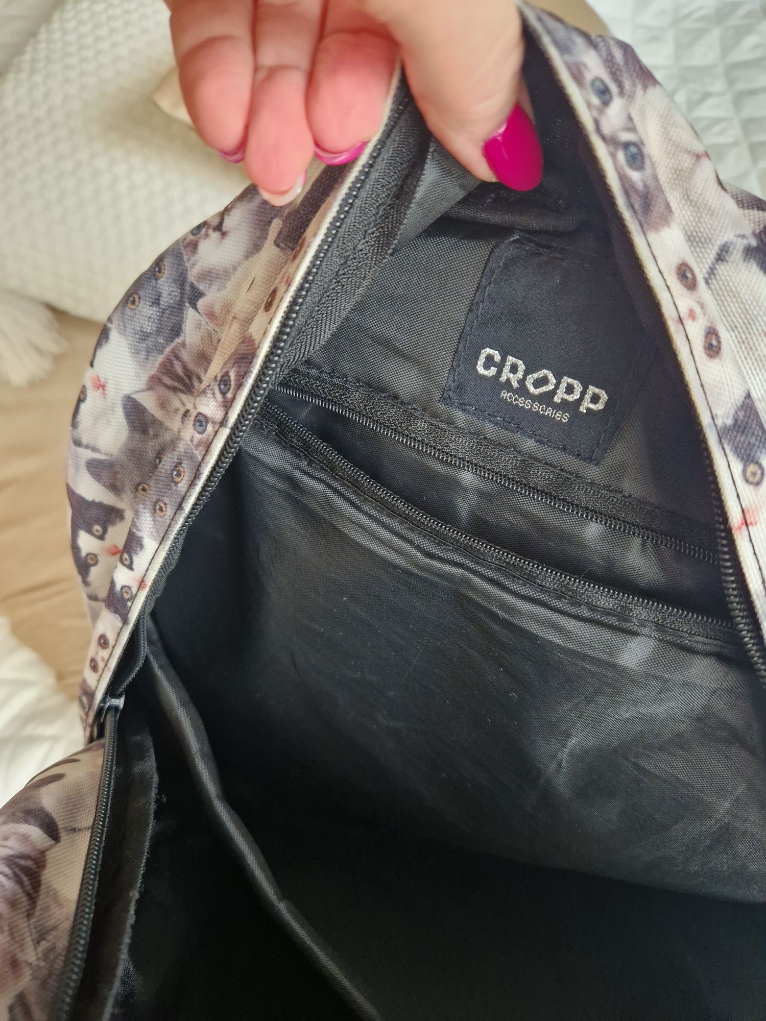 Plecak w kotki Cropp