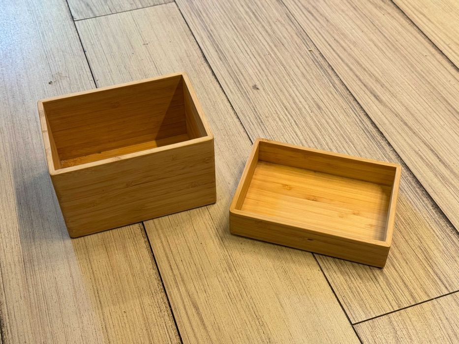 Conjunto de caixas de madeira