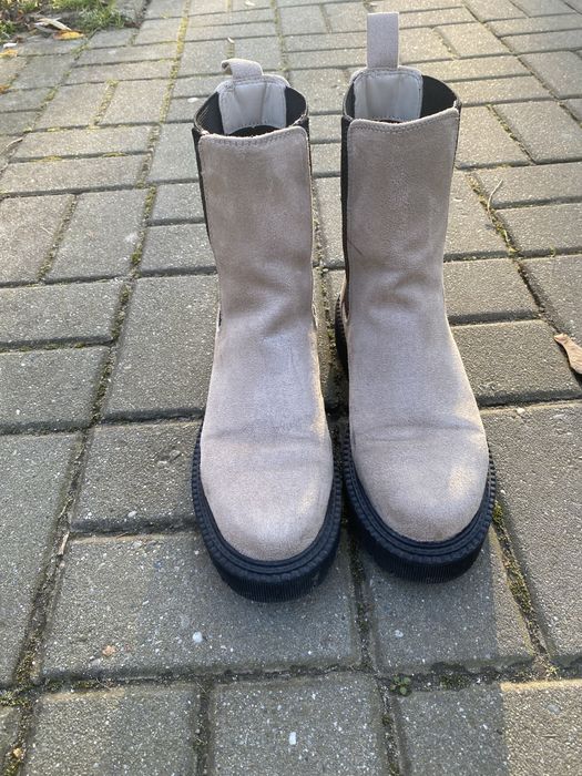 Botki Catwalk bezowe, rozmiar 38