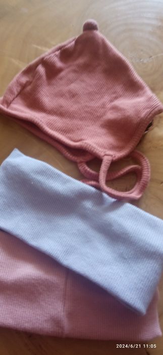Czapeczka Zara + 2 opaski na głowę dla niemowlaka