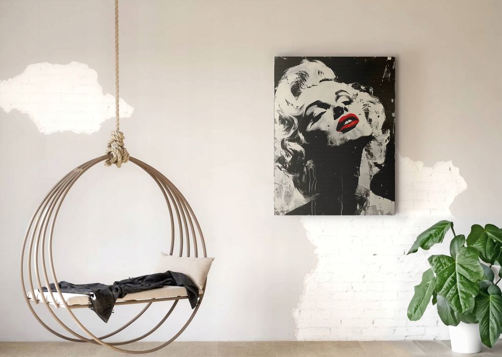 Obraz na płótnie Marilyn Monroe 45x60 cm - Pop-artowa ikona kultury
