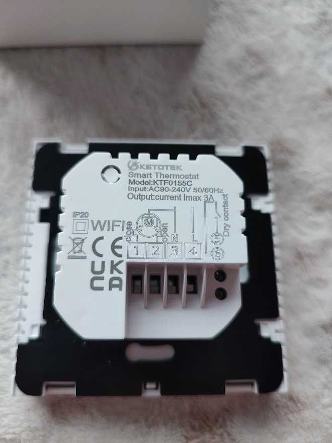 KETOTEK  Termostat Ogrzewanie Podłogowe Wifi KTF0155C