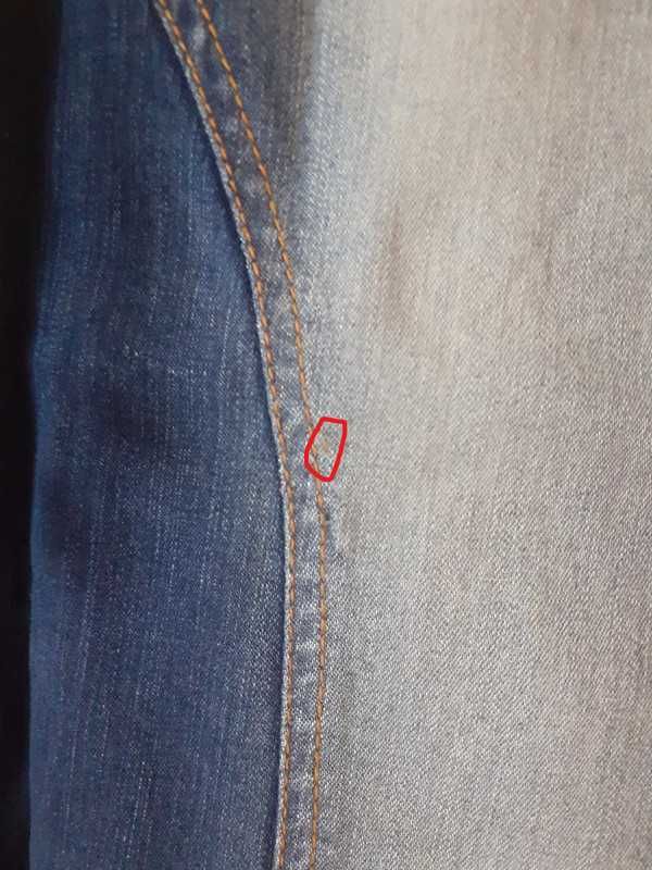 36 Spódnica dżinsowa jeansowa sznurowana przetarcia unikat Y2K vintage