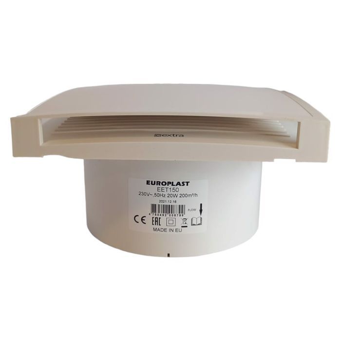 Wentylator Łazienkowy 15cm Biały z Osłoną 20W 230V