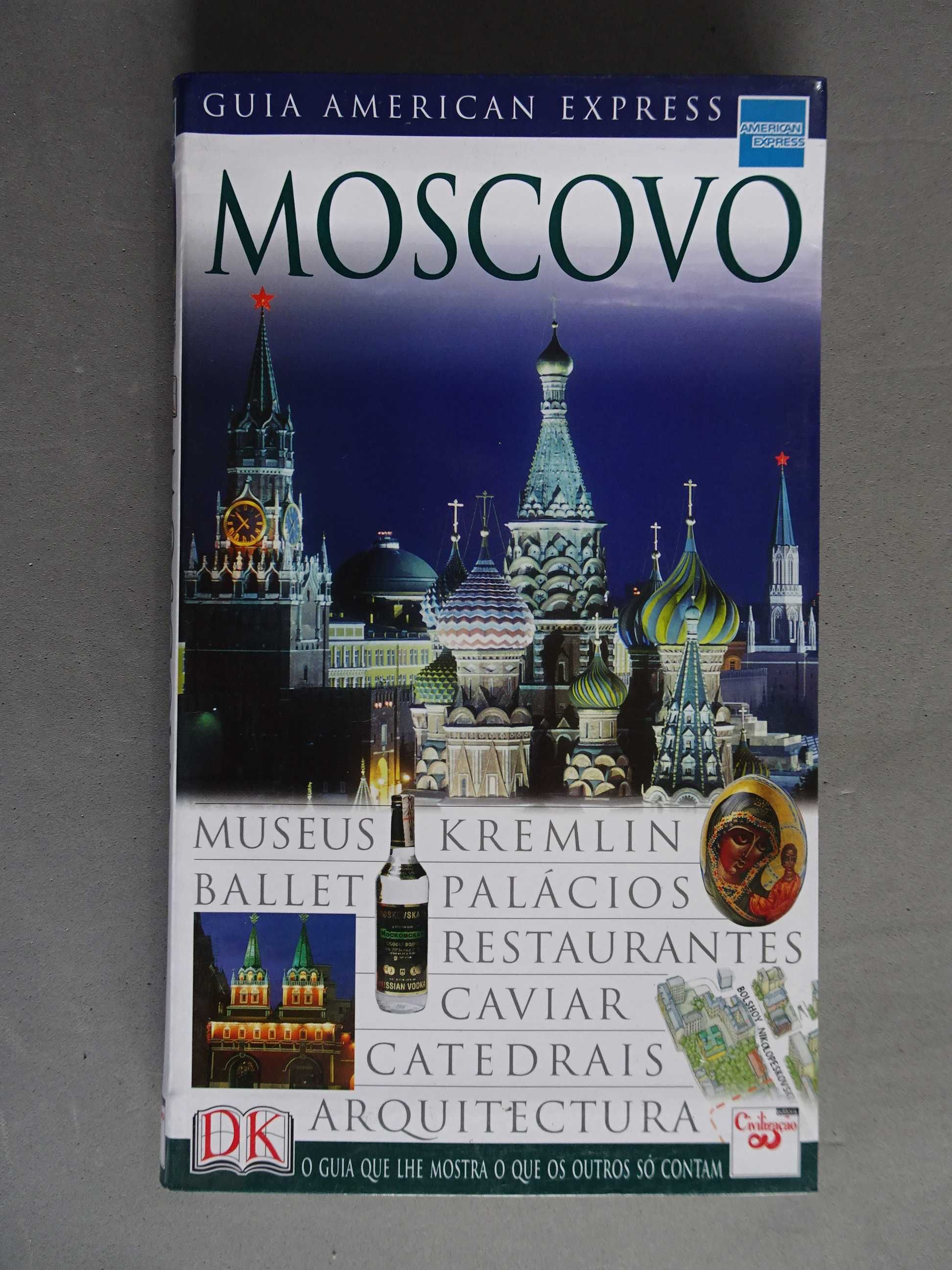 Livro guia turístico American Express Moscovo