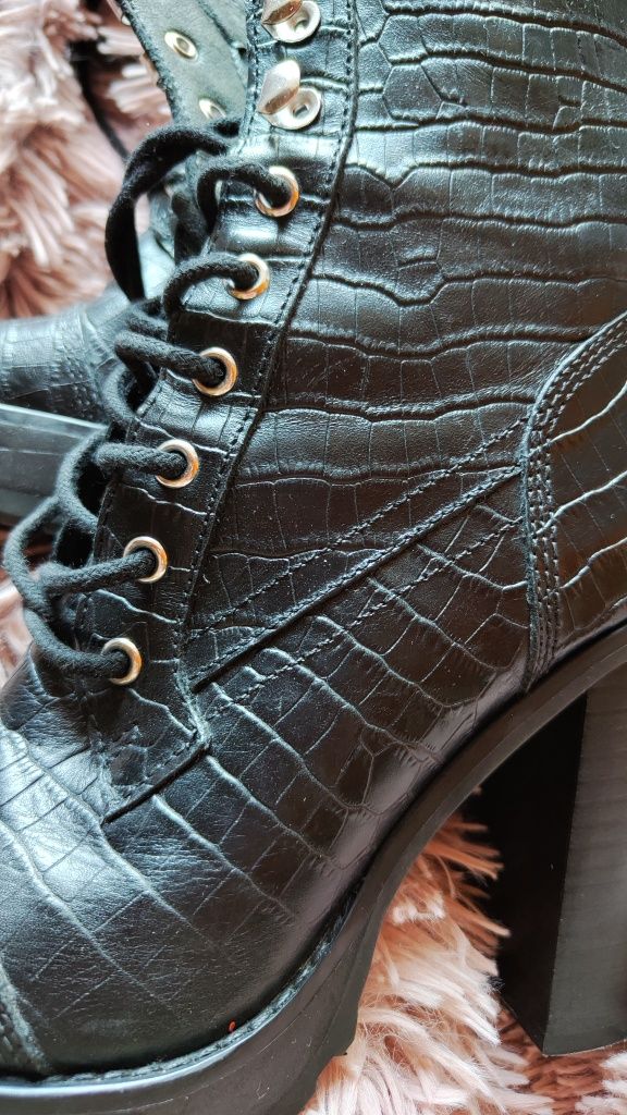 Botki skóra naturalna Winnie Harlow Steve Madden Lisalove 37