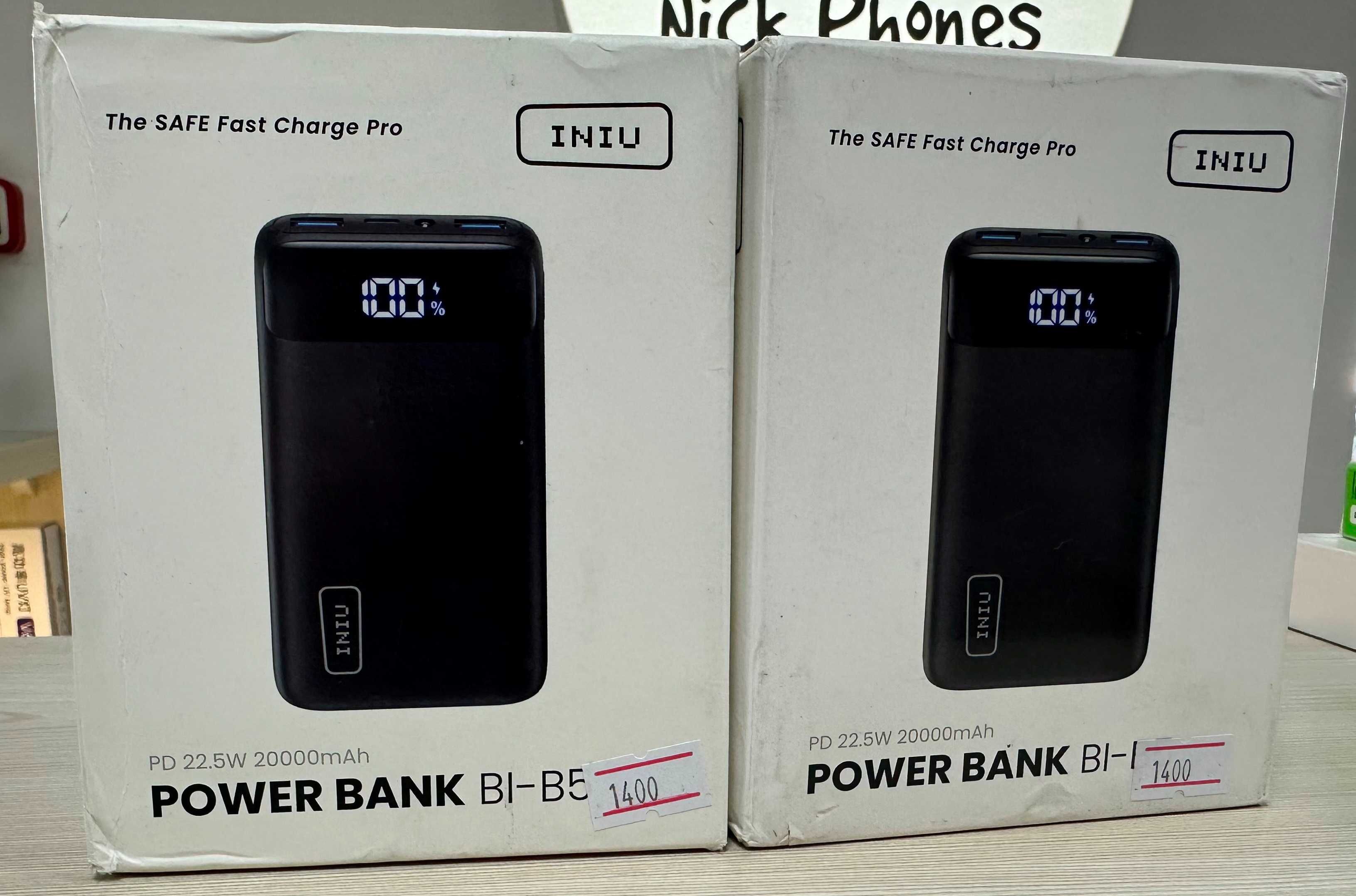 Powerbank INIU BI-B5 20000 mAh  є в кількості.