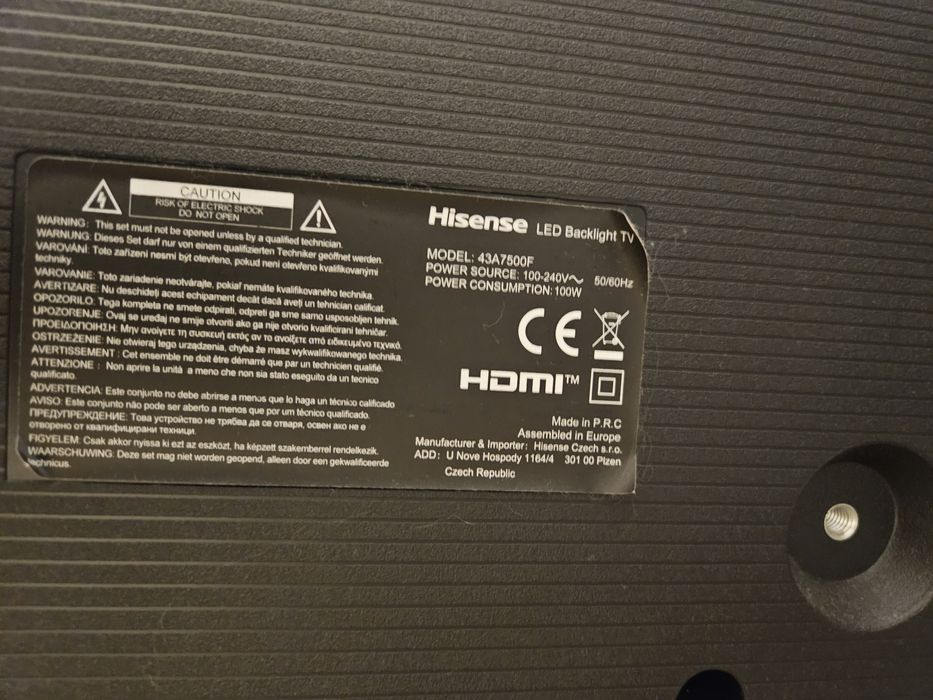 TV HISENSE 43A7500F 43"