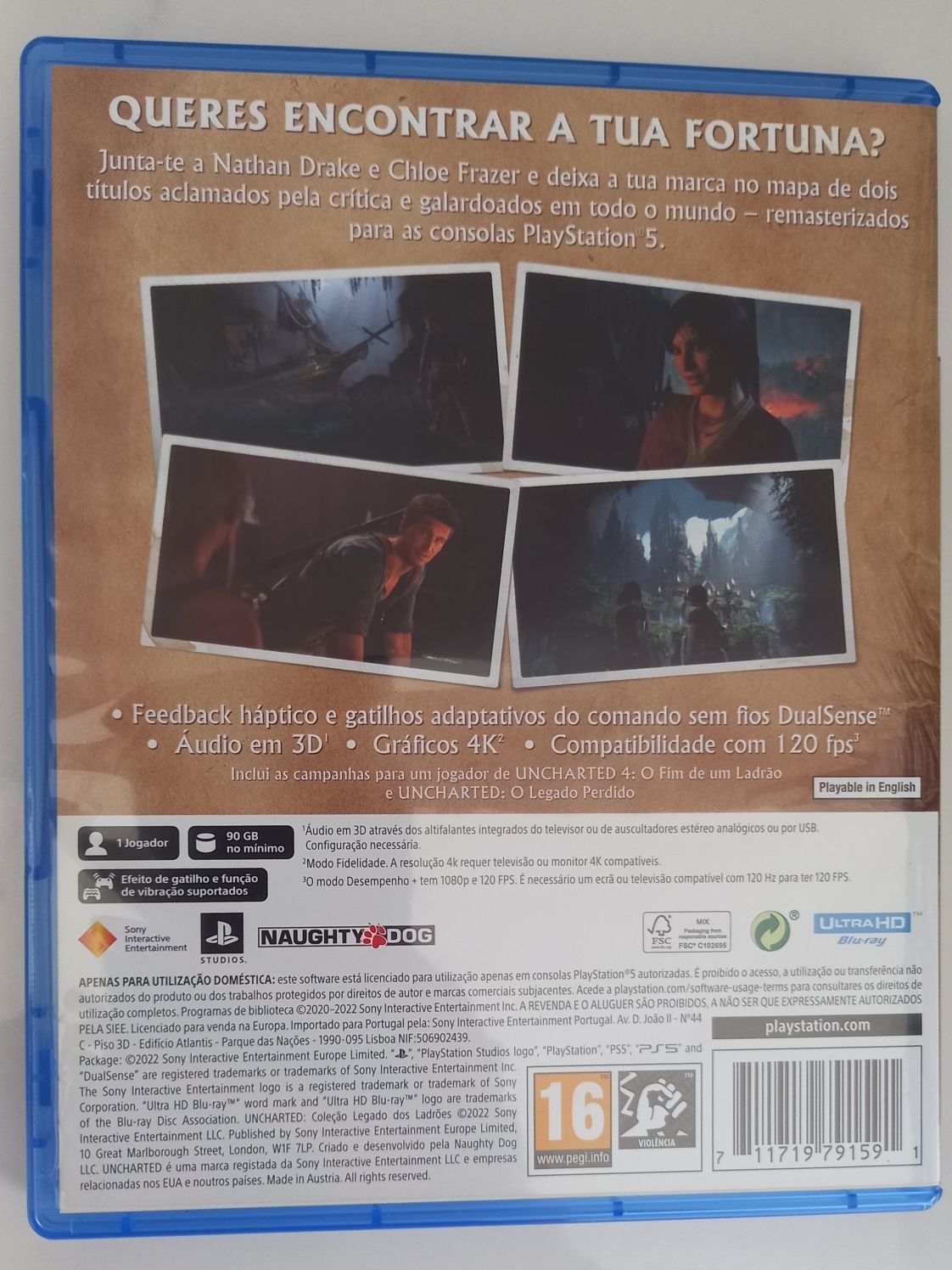 Jogo Uncharted PS5