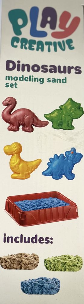 Ігровий набір кінетичний пісок Динозаври