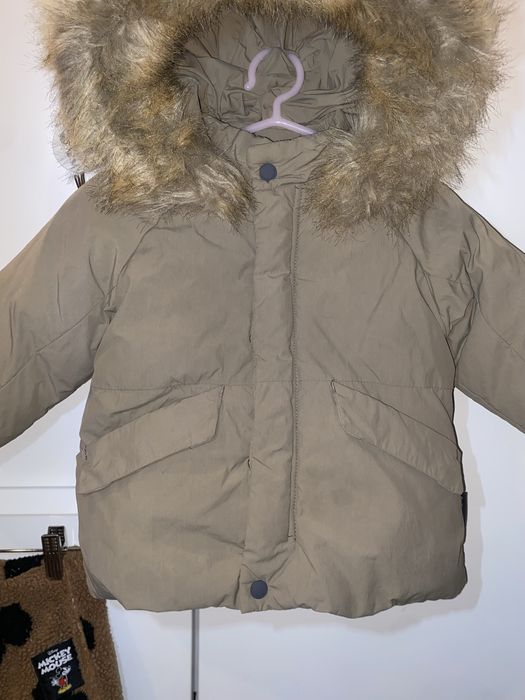 Зимова куртка пуховік Zara 80-86 штани теплі