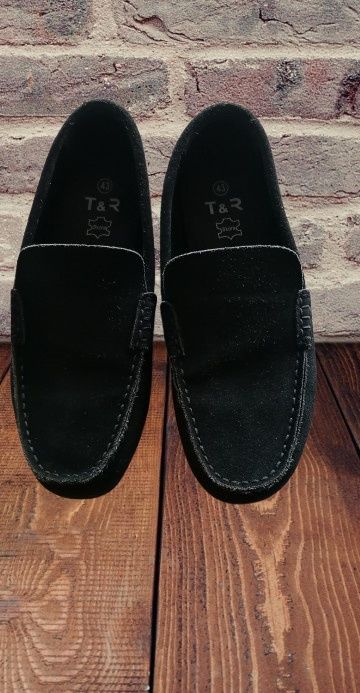 granatowe mokasyny wygodne miękkie lekkie