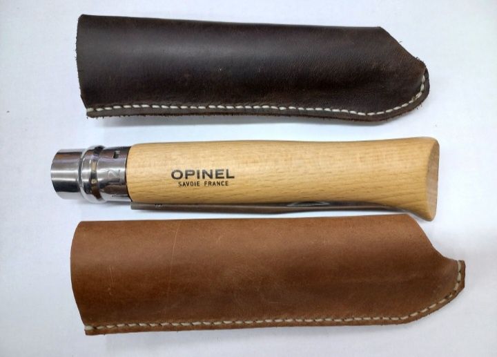 Чохол для Opinel #08, #09, #10, #12 шкіра, ручна робота