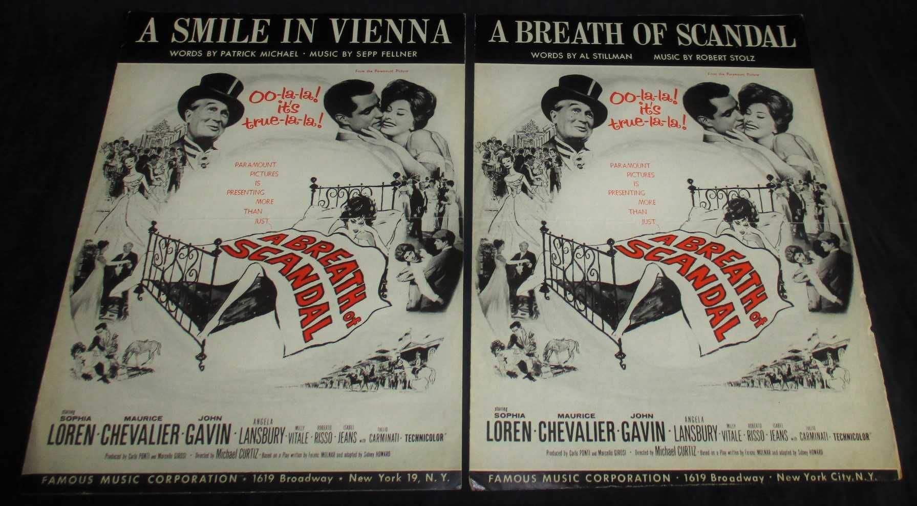 Partituras Filme A Breath of Scandal A Smile in Vienna