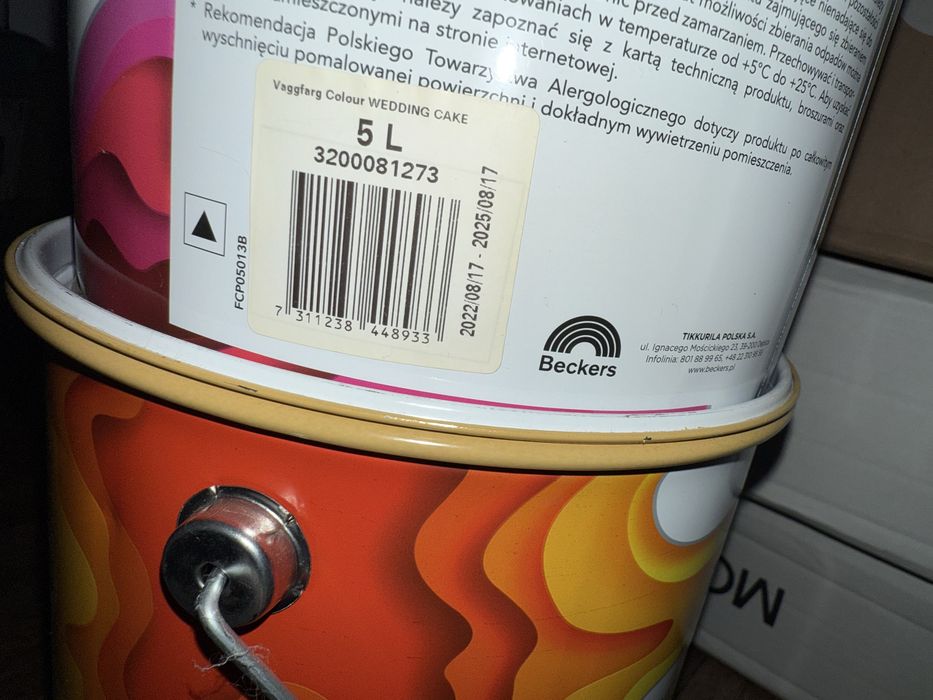 2x Beckers Väggfärg Colour Wedding Cake 5L – Farba lateksowa matowa