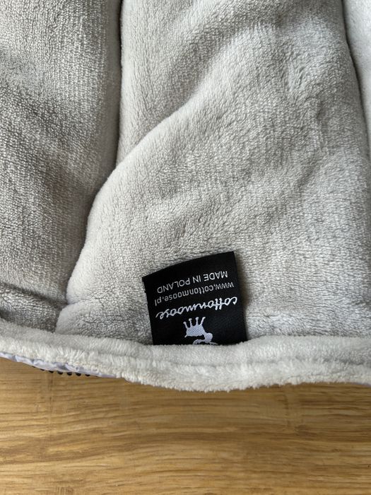 Śpiworek do wózka Cottonmoose szary + mufka