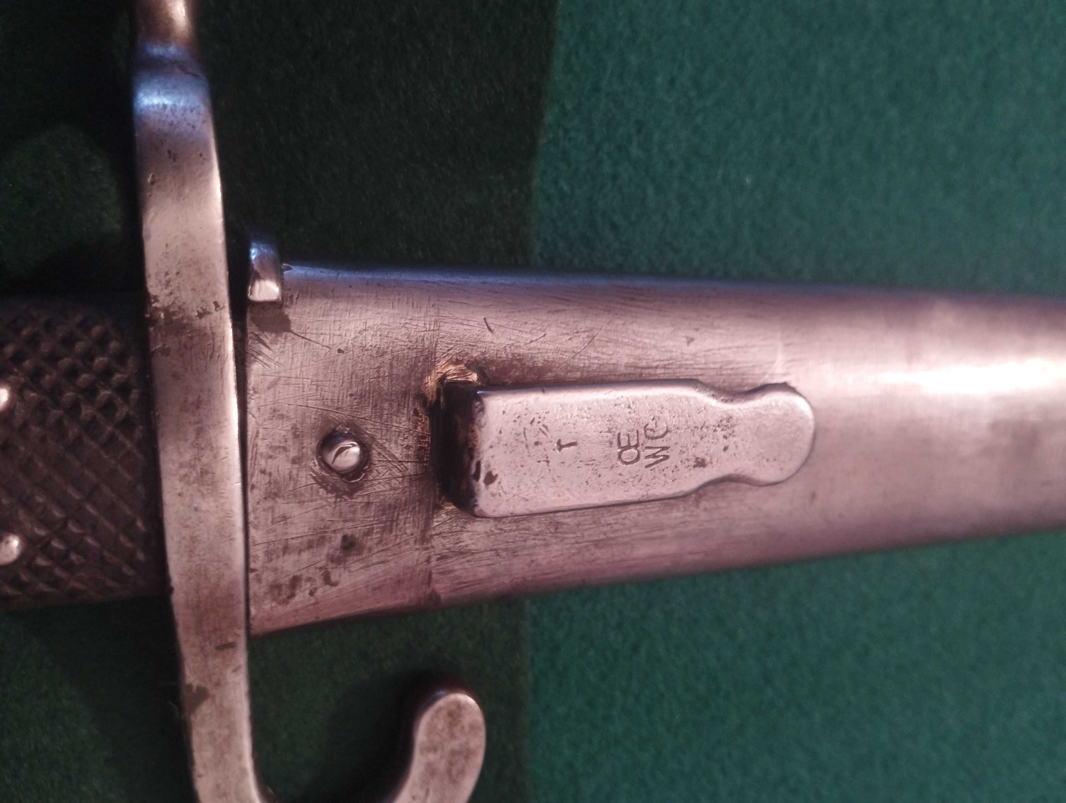 Baioneta Yataghan para espingarda austro-húngara Werndl M1867