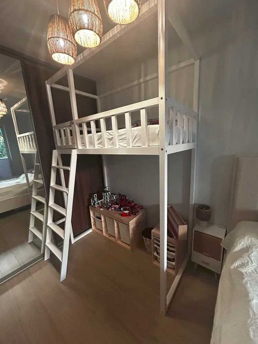 Łóżko Antresola piętrowa drewniana