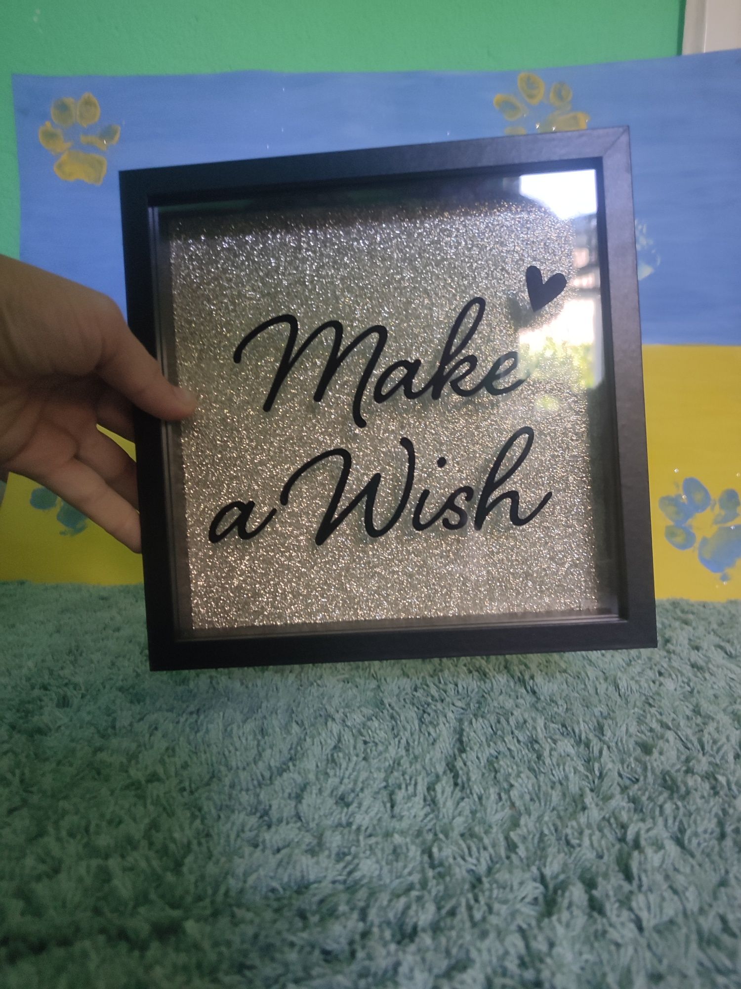 Золотистая шкатулка "Make a Wish"