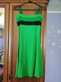 Zielona bawełniana sukienka rozm L/XL