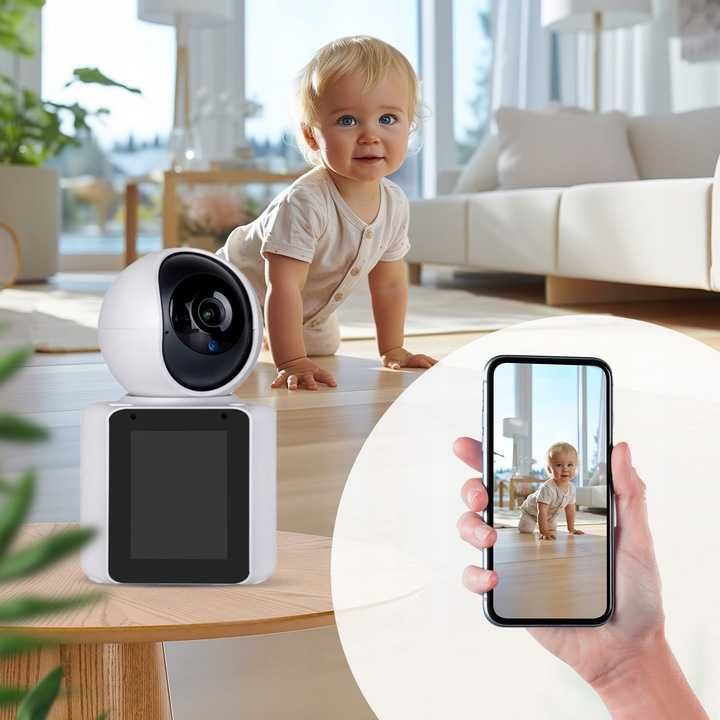 XO CR03 Smart Kamera Wifi IP obrotowa inteligent wyświetlacz Sklep Wwa