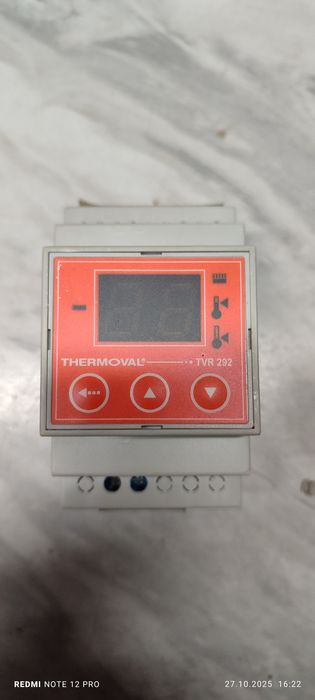 Thermoval TVR 292 na szynę din manualny czujnik na przewodzie